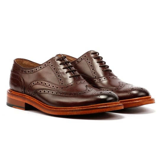 Ben Sherman Sugarman Brogue Leer Heren Mokka Veterschoenen - Image 1