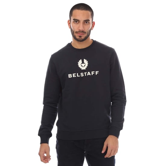 Men's Belstaff Signature Crewneck Sweatshirt in Navy