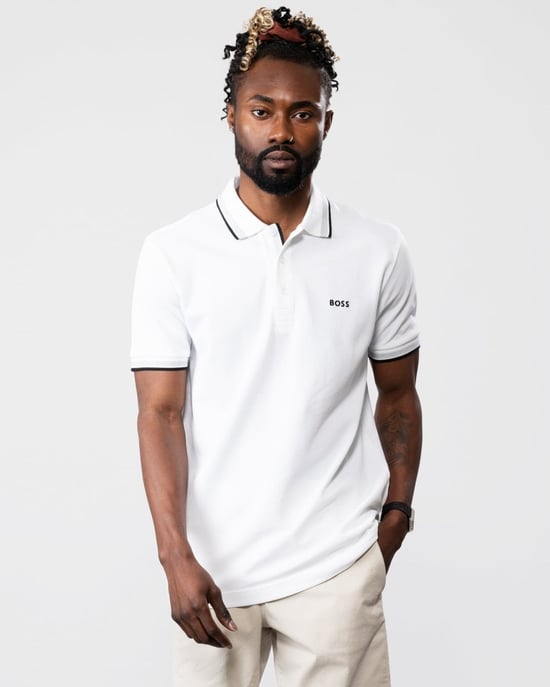 BOSS Green Paddy Contrast Mens Polo NOS
