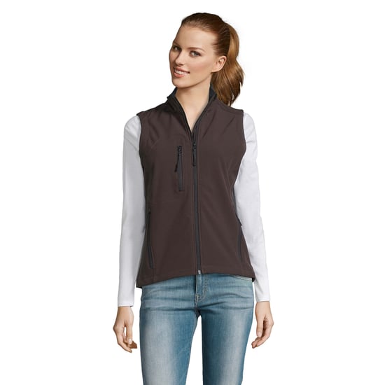 SOLS Dames/dames Rallye Soft Shell Bodywarmer Jacket (Donkere chocolade) - Image 5