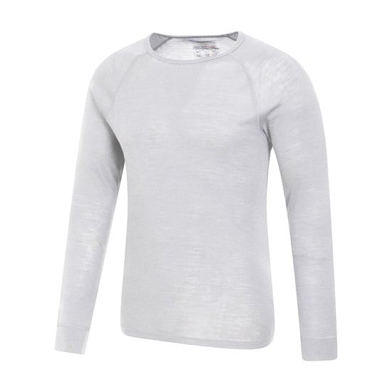 Mountain Warehouse Mens Merino Wool Thermal Top (White)