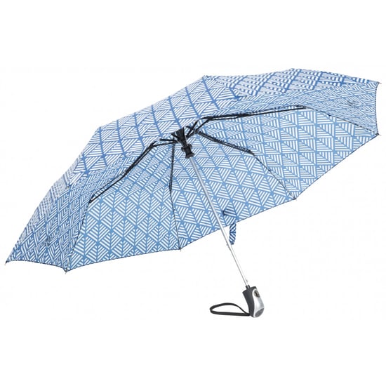 Trespass Maggiemay Automatic Umbrella (Blue Chevron Print)
