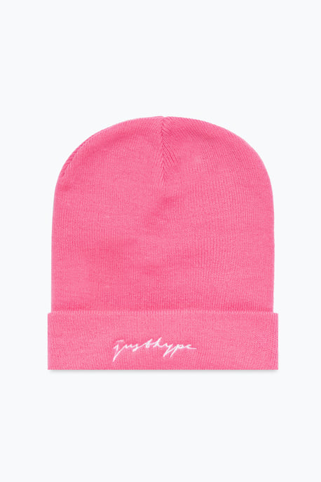 Hype Pink Scribble Beanie