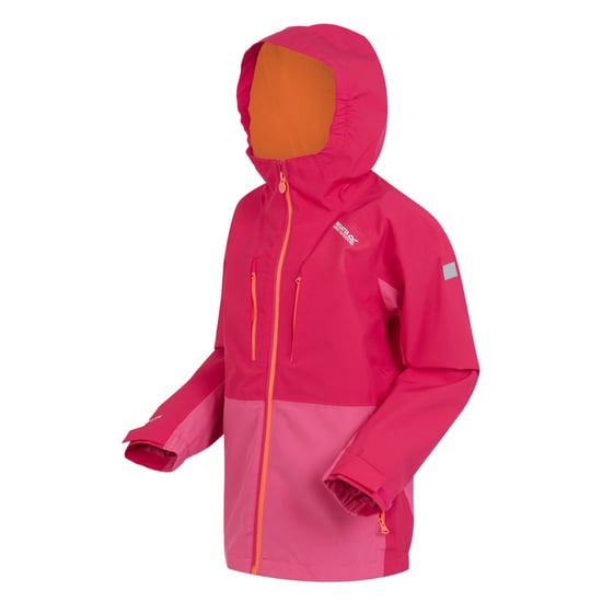 Regatta Childrens/Kids Highton V Full Zip Hoodie (Pink Potion/Flamingo Pink)