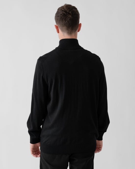 BOSS Orange Avac Mens Full Zip Funnel Neck Jumper - Image 4