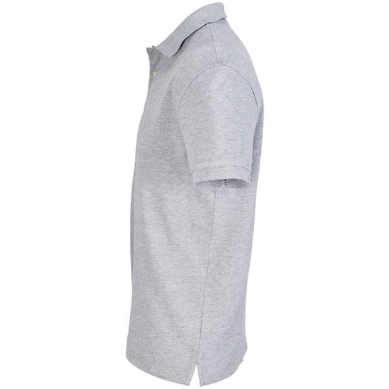 SOLS Unisex Adult Pacific Marl Piqué Polo Shirt (Grey Marl) - Image 3