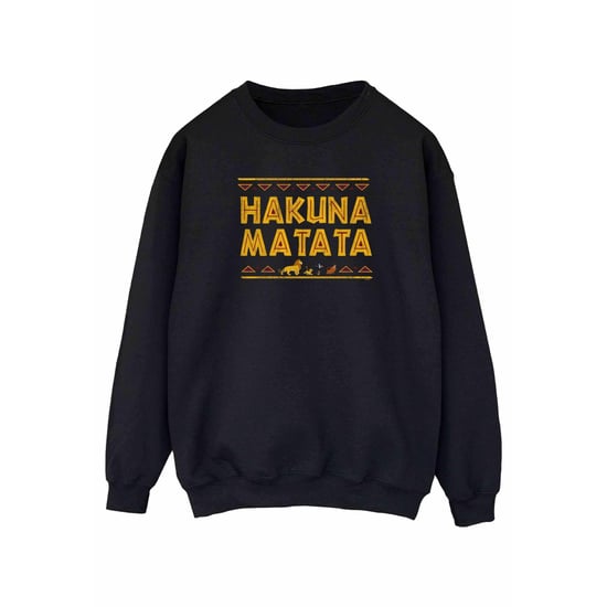 Disney Womens/Ladies The Lion King Hakuna Matata Sweatshirt (Black)
