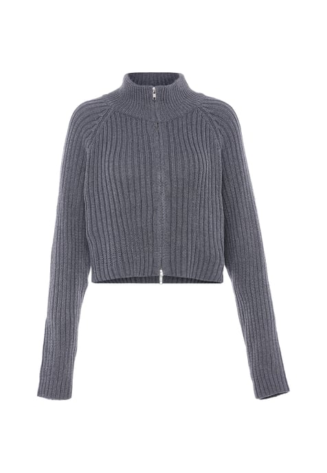 Mymo Vest Dames donkergrijs gem - Image 1