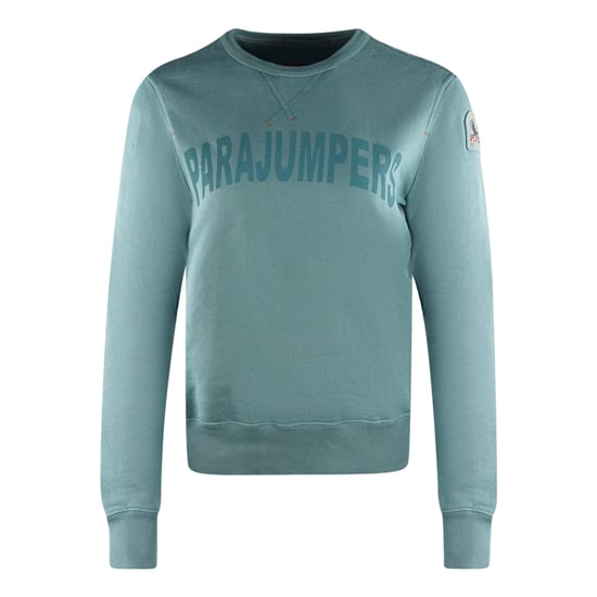 Parajumpers Bianca Large Brand Logo Blue Jumper - Image 1