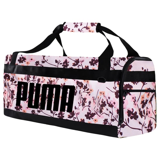 Puma Challenger Womens Pink Floral Duffel Bag - Image 1
