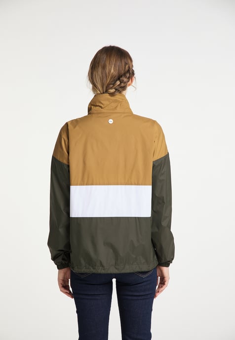 Dreimaster Windbreaker boundry Dames Donker zand olijf - Image 5