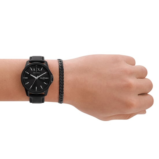 Armani Exchange Banks Men's Black Watch AX7147SET