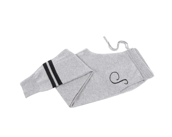 Crown Of Edinburgh Cashmere Track Pants Morningside Grey S - Image 3