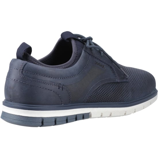 Pod Murphy Leer Heren Navy Veterschoenen - Image 2