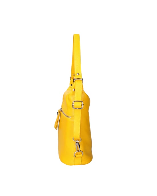 Viola Castellani Geconverteerde schoudertas in een rugzak kan worden omgezet Vrouwen YELLOW - Image 3