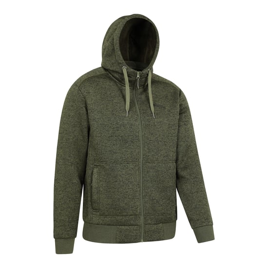 Mountain Warehouse Mens Nevis II Faux Fur Hoodie (Grön) - Image 4