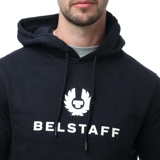 Men's Belstaff Signature Hoodie in Black - Image 3