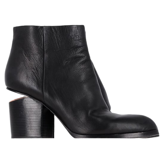 Alexander Wang Gabi Cutout Häl Ankelstövlar i Svart Läder - Image 1