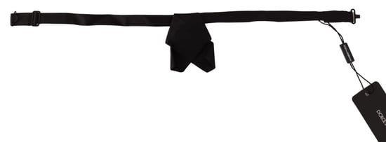 Classic  Silk Bow Tie with Adjustable Neck Strap