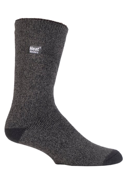 Heat Holders Lite - 3 par multipack isolerade termostrumpor för herrar för vintern | tunna och varma strumpor för klänning - Charcoal - Image 1