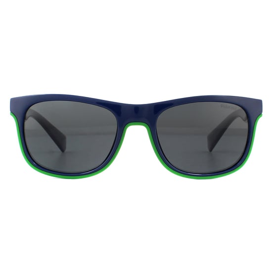 Polaroid Kids Sunglasses PLD 8041/S RNB M9 Blue Green Grey Polarized - Image 1