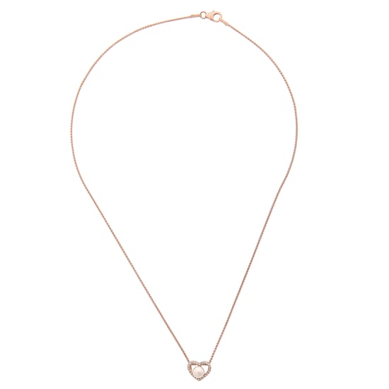 Orphelia 'Alberte' Dames 925 Sterling Zilveren Ketting met Hanger - Roze ZH-7233/RG - Image 1