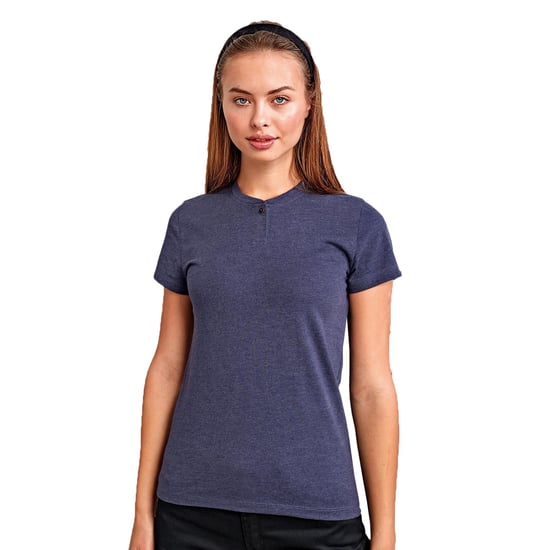 Premier Dames/dames Comis Duurzaam T-shirt (Marine Marl) - Image 3