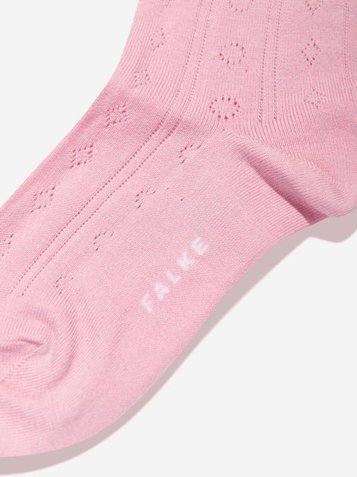 Falke Girls Ajour Knee-High Socks in Pink