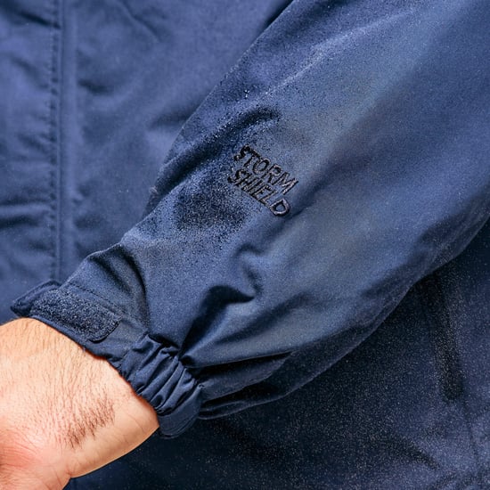 Peter Storm Men's Downpour 2-Layer Waterproof Jacket with Rollaway Hood, Hiking Raincoat