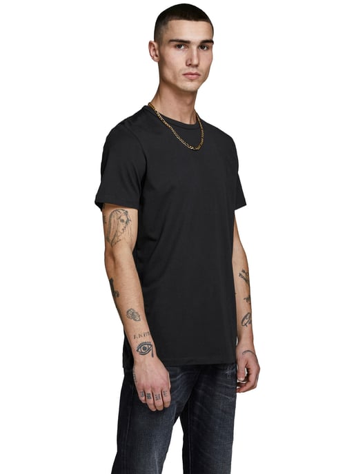 Jack & Jones Pack of 2 Mens Cotton T-Shirt O-Neck - Image 3