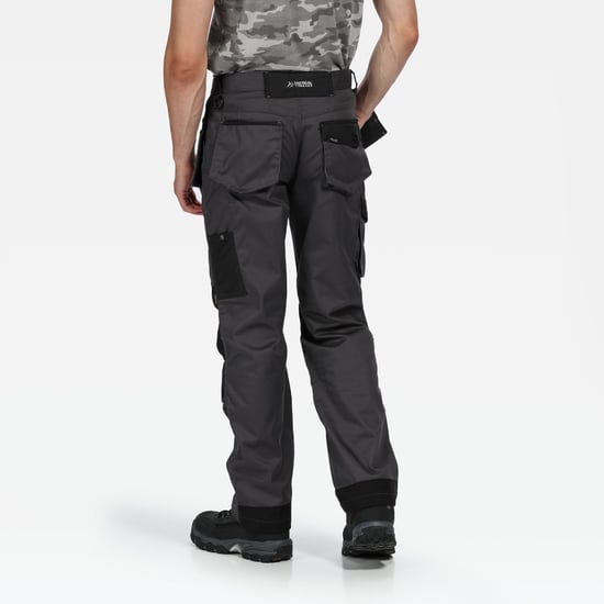 Regatta Mens Incursion Work Trousers (Iron/Black) - Image 3