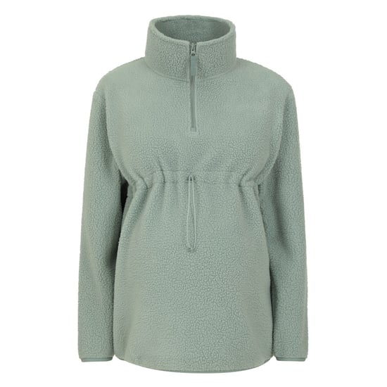 Mountain Warehouse Damers Mysiga Sherpa Halvdraget Mamma Fleece Topp (Grön) - Image 1