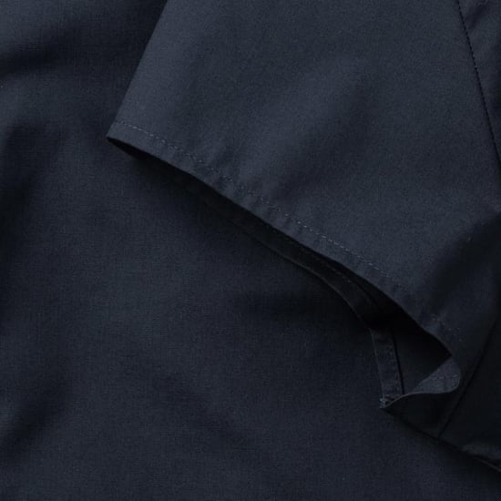 Russell Collectie Damesmuts Polycotton Makkelijk te onderhouden Gepast Poplin Shirt (Franse marine) - Image 6