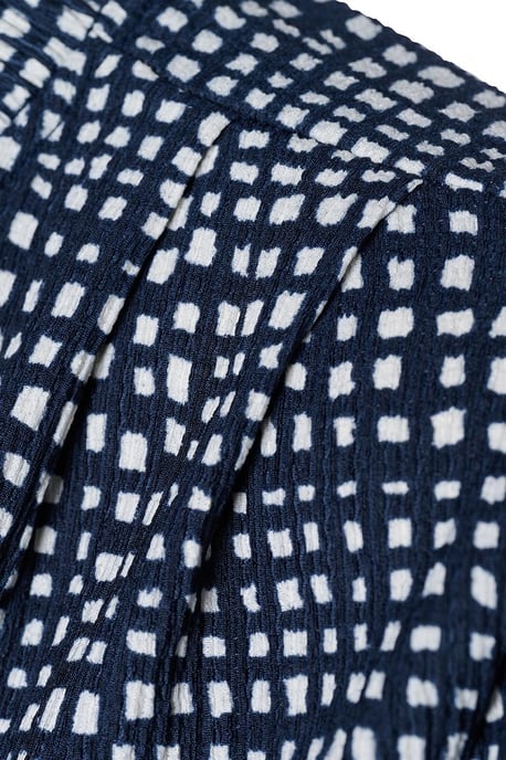 Cecile Print Tuniek Navy / Wit