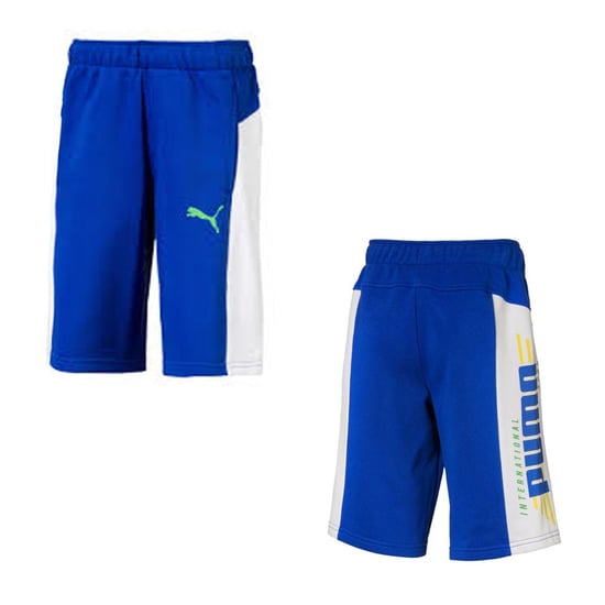 Puma Alpha Kids Blue/White Shorts - Image 1