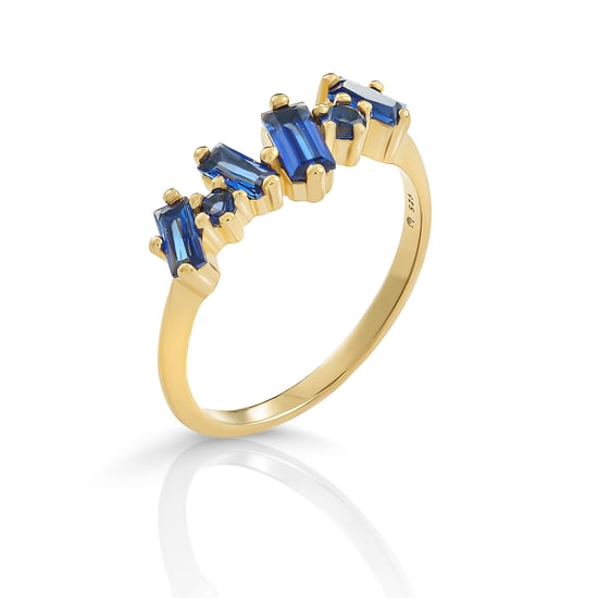 Orphelia 'Novel' Dames 925 Sterling Zilveren Set: Ketting + Ring - Gouden SET-7534 - Image 2