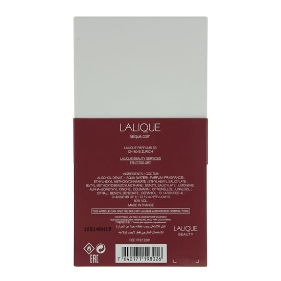 Lalique Les Compositions Parfumees Velvet Plum Eau de Parfum 100ml Spray