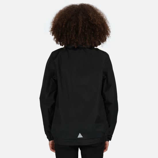Regatta Kids/Childrens Waterproof Windproof Dover Jacket (Black/Ash)