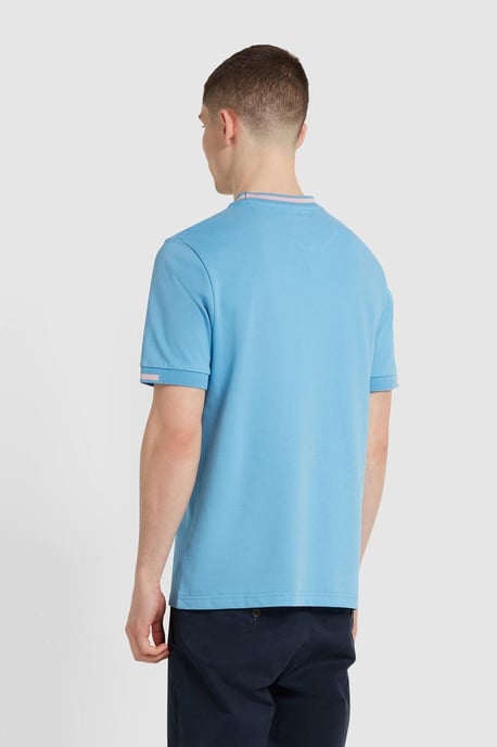 Bedingfield Tipped Tee Blue
