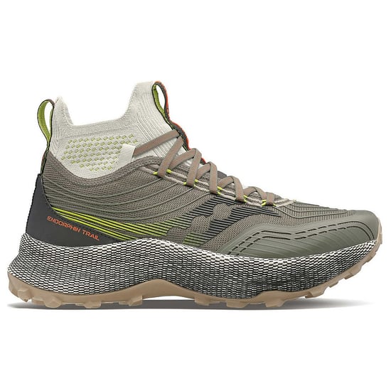 Saucony Endorphin Trial Mid Runshield Mens Green Trainers
