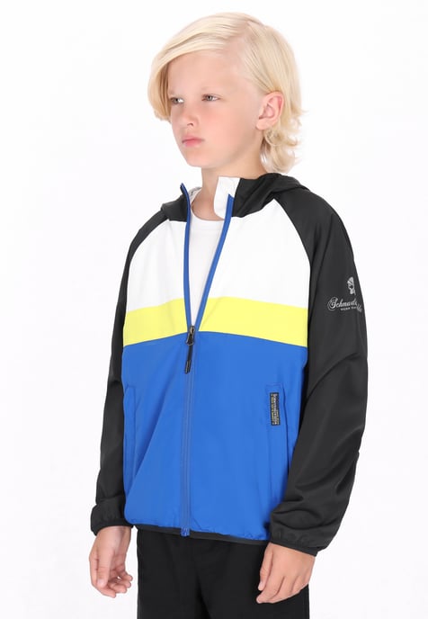 Schmuddelwedda Anorak jongens (kinderen) Koningsblauw kleurblok - Image 3