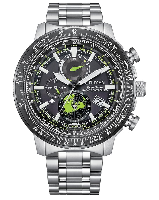 Citizen Promaster Geo Trekker Heren Zilveren Horloge BY3006-53E - Image 1