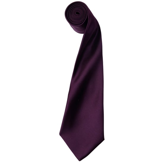 Premier Herensatineband (smal blad) (pakje van 2) (Aubergine) - Image 1