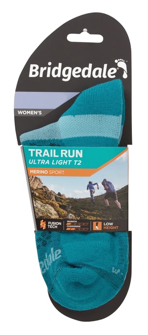 Bridgedale - Dames Sport Ultralichte Merino Lage Sokken - Teal - Image 2