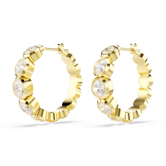 Swarovski 'Imber Organic' Dames Vergulde Metalen Hoepel Oorbellen - Goud 5711483 - Image 3