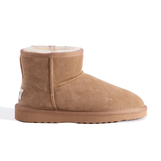 Aus Wooli "Bondi" Australia Short Sheepskin Ankle Boot, Tan