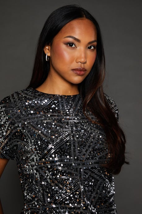 Sequin Detail Top