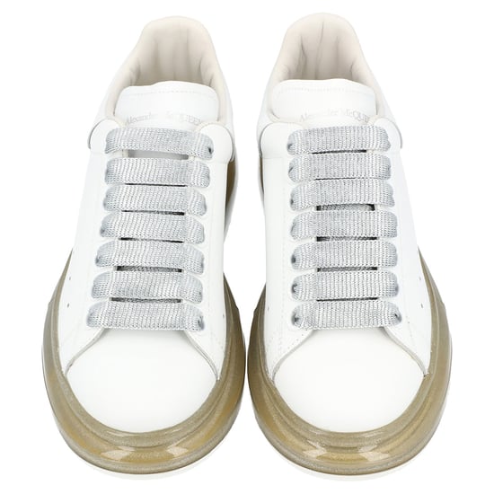 Alexander McQueen Dames Overzadige Sneakers 'Larry' in Wit - Image 4