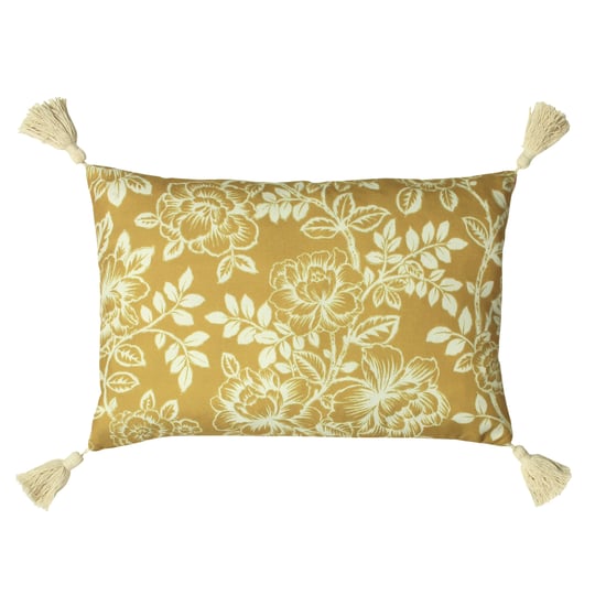 Paoletti Somerton Floral Tasselled Cushion Cover - Image 1