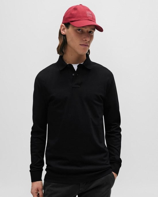 Boss Orange Polo lange mouw passerby 10256683 01 50507704/001 - Image 1